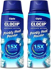 Clocip Advance Action Prickly Heat Powder (150g, Pack of 2)