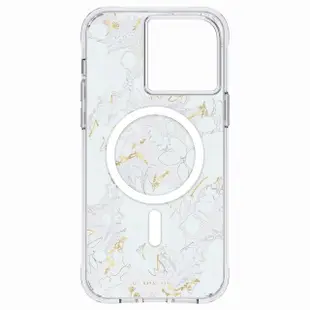 【CASE-MATE】iPhone 14 ProMax6.7吋Rifle Paper Co限量聯名款環保抗菌防摔保護殼MagSafe版-花園派對 藍