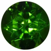Natural Extra Fine Rich Green Chrome Diopside - Round - Eastern Siberia - AAA+ G