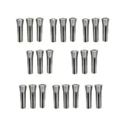 23 PC 1/16'' - 3/4'' Precision R8 Collet Set Harden Machinist Tool