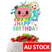 COCOMELON Happy Birthday Cake Topper Party Decoration AU STOCK #1