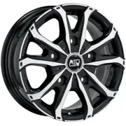 ALLOY WHEEL MSW MSW 48 VAN FOR FIAT E-ULISSE 7.5X18 5X108 GLOSS BLACK FULL ERU