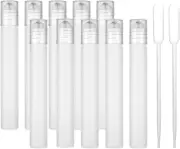 Essential Oil Roller Bottles 10Ml 10 Pcs, Stainless Steel Roller Ball Container,