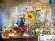 Art James Ensor Flowers Vegetables Mural Ceramic Bath Backsplash Tile #867