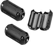 Aiqeer 3 Pcs Clip-on Ferrite Ring Core, EMI RFI Noise Suppressor Cable Clip, Anti-Interference High-Frequency Filter (13 mm Inner Diameter)