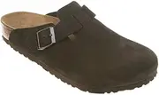 [Birkenstock] Boston Soft Footbed (Unisex), Mocha Suede, 35 M
