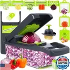 Vegetable Chopper Mandoline Slicer,Veggie Chopper, Multifunctional 10 in 1 Fo