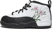 Little Kid's Jordan 12 Retro Playoffs Black/Varsity Red-White (151186 006) - 3, White/Black/Vivid Green/Lavender Mist, 27 EU