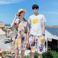 在飛比找ETMall東森購物網優惠-沙灘云南三亞旅游海邊度假情侶裝