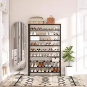 HOOBRO Shoe Rack 10-Tier Shoe Shelf Industrial Shoe Storage Organizer Entryway