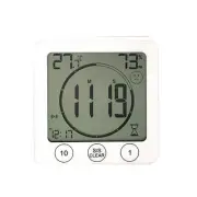 New Waterproof Home LCD Digital Display Wall Clock Timer Temperature Humidity