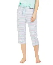 Muk Luks Printed Capri Pajama Pant Size Medium
