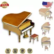 Decorative Brown Grand Piano Music Box – Sankyo Tune: Once Upon a December