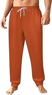 [Generic] Men's Sweatpants, Deep Rusty Orange-181, Polyester Joggers, Sweatpants Jogging Pants for Workout Running