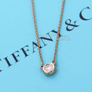 Tiffany & Co. 0.17克拉鑽石18K玫瑰金項鍊