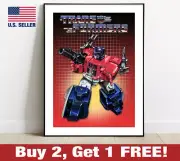 Transformers G2 G1 Powermaster Optimus Prime Box Artwork Poster 18" x 24" Print