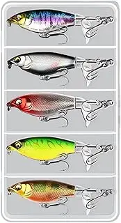 Jigging Lure Lead Fish,Metal Spoon Lures Featuring Sound Beads | Bait Efficient Fishing for Freshwater Saltwater Bass Walleye Trout