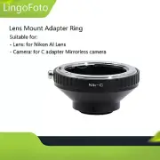 Lens Mount Adapter Ring for Nikon AI Lens to C Adapter Type Mirrorless Camera