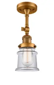 Innovations Lighting 201F Small Canton Small Canton 6"W - Brass