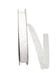 Glitter Web Mesh Ribbon, 5/8 Inch X 25 Yards, Iridescent