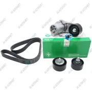 4Pcs INA Genuine Belt Tensioner Pulley Kit 11288604266 For BMW M235i F30 l4 l6