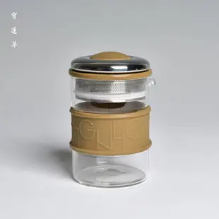 臺灣宜龍濾網玻璃茶壺 耐熱玻璃壺 創意玻璃茶具泡茶壺過濾泡茶器