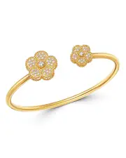 Roberto Coin 18K Yellow Gold Daisy Diamond Bangle Bracelet - Exclusive