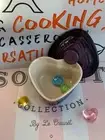 LE CREUSET CASSIS DARK PURPLE HEART RAMEKIN COCOTTE? W/LID RARE AUTHENTIC