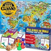 QUOKKA Board Game, 1 to 10 Players | Learning, Educational | Geography, World | 100 Question Cards, Top Facts | Indoor, Outdoor | Kids, Teens, Adults, Family