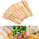 100Pcs Disposable Bamboo Sticks Barbecue Tools Natural BBQ Bamboo Skewers Campin