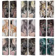 NATURE MAGICK LUXE GOLD MARBLE METALLIC LEATHER BOOK CASE FOR SAMSUNG PHONES 2