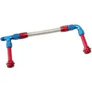 Aeroflow Holley Dual Inlet Rail -6AN Blue Suit 2X Metering Blocks - AF160-06-2