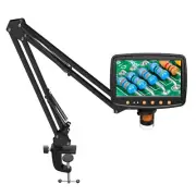 RIEVBCAU Flexible Microscope Arm Stand,Adjustable Metal Bracket Coin2191