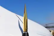 TRUE SPIKE GOLD 5" LONG BILLET FAT SPIKED AM/FM RADIO ANTENNA FOR MINI COOPER (for: Mini)
