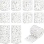 10 Rolls of Gibsbindenden for Crafts, 5/10 cm x 270 cm Plaster Banding Set, Quick Drying, for Crafts, Model Making