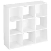 Storage Cube Organizer ClosetMaid 9 White Closet Stacker Clothes Modular Cubes