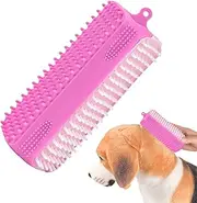 Dog Bath Brush,Pet Bath Comb Brush - Silicone Soft Bristles Deep Cleaning Massage Tool for Kitten Puppy Small Medium Breeds Indoor Bathing