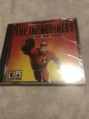 The Incredibles PC-CD ROM Print Studio Disney Pixar New