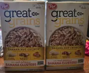 Great Grains Banana Nut Crunch Cereal 15.5 oz Each Post Lot Of 2 BB May 18 2025