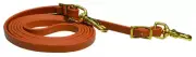 Rein - Roping - 5/8" x 8' - Solid Brass Snap & Buckle - Tan Biothane (F170)