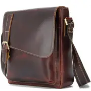 [Masa Kawa] Genuine Leather Shoulder Bag Men s Leather Crossbody Bag Messenger