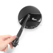 Pair bar end mirrors Missie round black for 2016- Triumph Bonneville Bobber