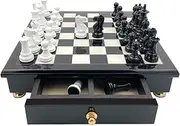 Station Set White Black Version + Glossy Finish Black Wood New