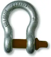 NEW - Titan 1" 8-1/2 TON Hot Dip Galvanized Screw Pin Anchor Shackle FREE SHIP