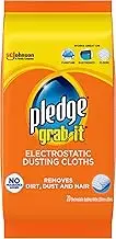 pledge Grab-It Electrostatic Dusting Cloths, 20 Count, White