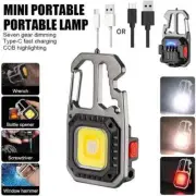 Flashlight Multifunctional COB Work Lamp Rechargeable Waterproof Torch Hammer