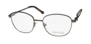 NEW TIMEX 5:38 AM EYEGLASS FRAME FULL-RIM BROWN BR 48-16-133 TITANIUM MENS