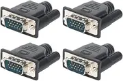 4PCS VGA Virtual Display Adapter Male Dummy Plug EDID Headless Ghost Emulator Lock Plate VGA Video Card Spoofer