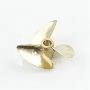 QONXIX 1pcs DIY 436/437 3-Blade Propller Shaft Hole 4mm/4.76mm High Speed Paddle Copper Prop Diameter 36mm/37mm, for RC Boat Spare Parts RC Boat Propellers (Color : 436 3.18x36mm)