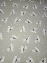Spot The Koala Sage Flannelette Cotton Fitted Cot Sheet Handmade